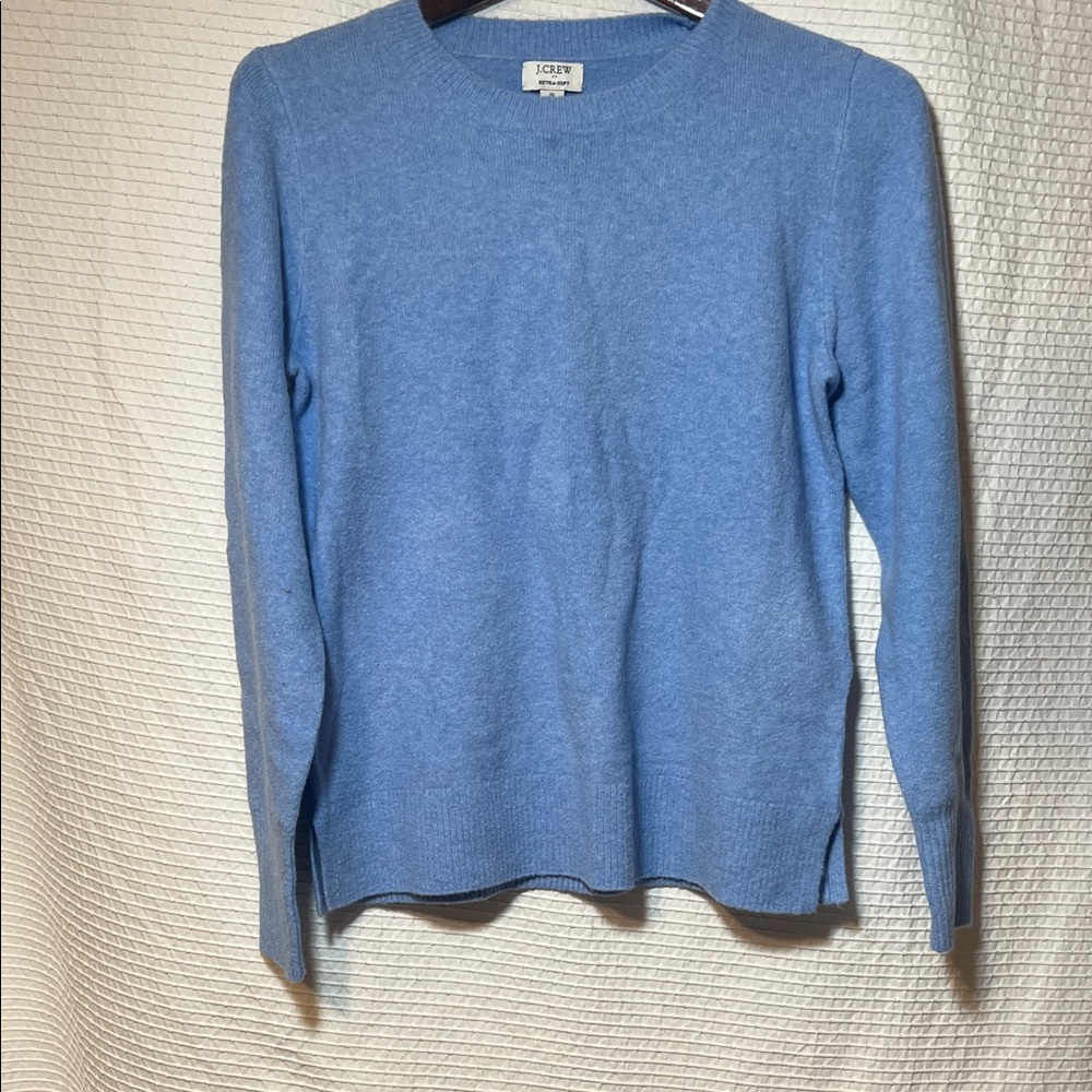 J. Crew Women's Blue Crew Neck Sweater